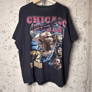Chicago Bulls Rap Tee 1996 Michael Jordan Big Three World Championship XXL Shirt